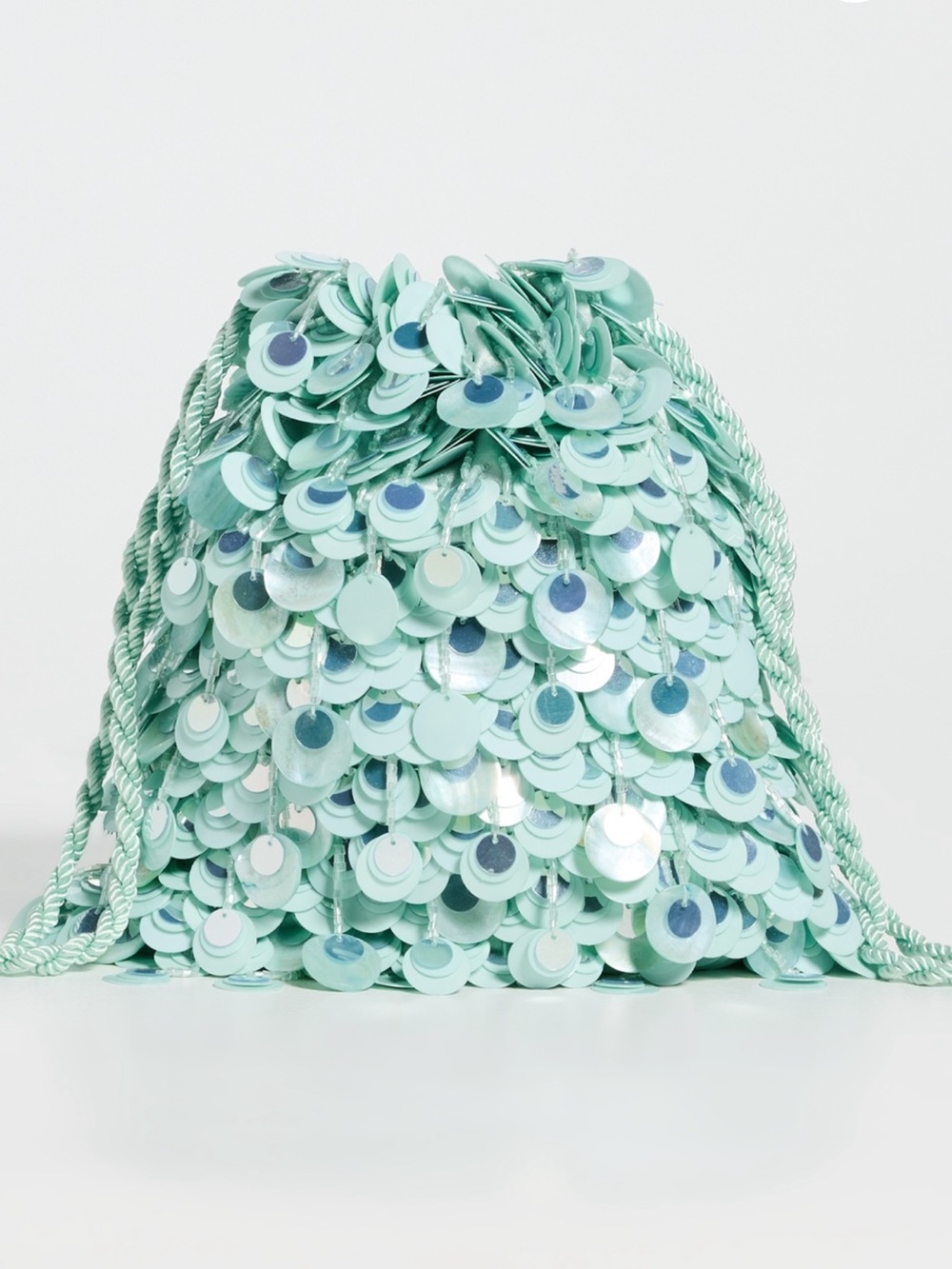 Sequin Drawstring Wristlet Clutch - Picture 5 of 6